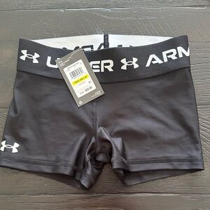 Under Armour Girls Black Athletic Shorts